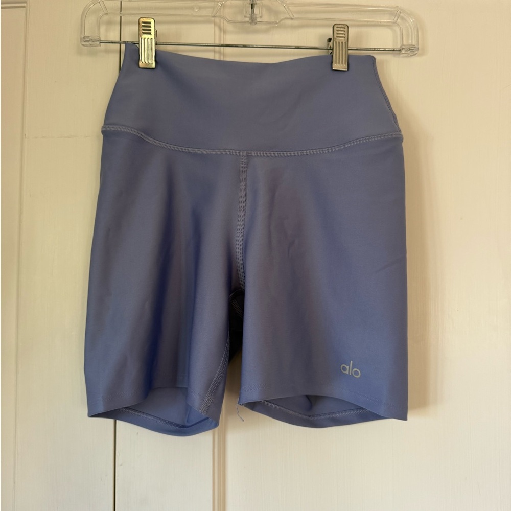 ALO Yoga Blue Bike Shorts